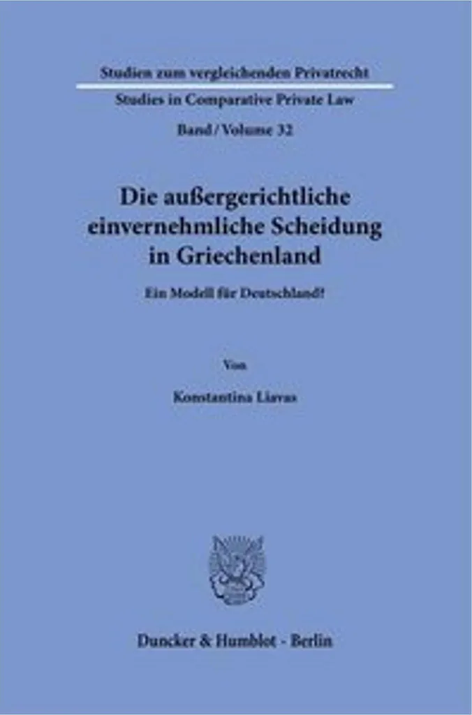 Livre Droit de la Famille : Le divorce amiable en Grèce étape par étape