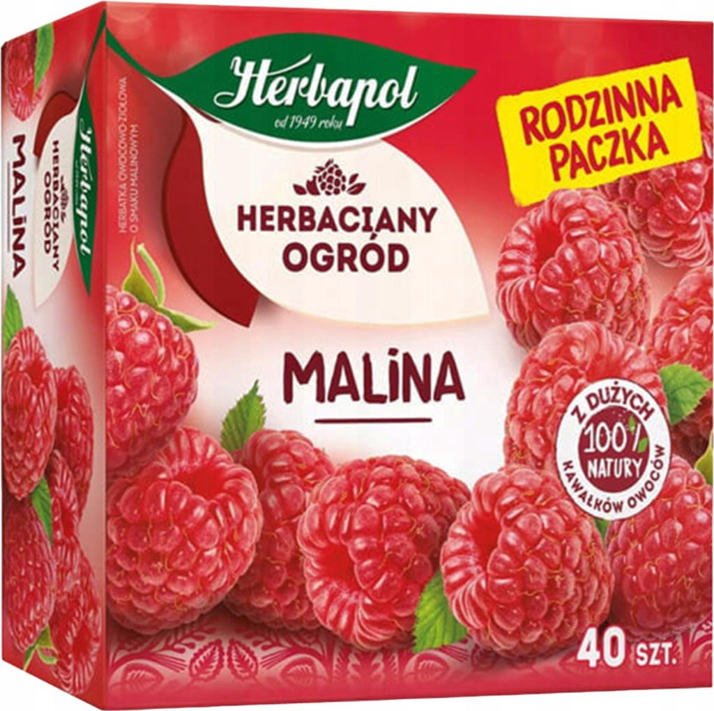 Herbata owocowo-ziołowa Malina Herbapol 108 g Immagine del prodotto 