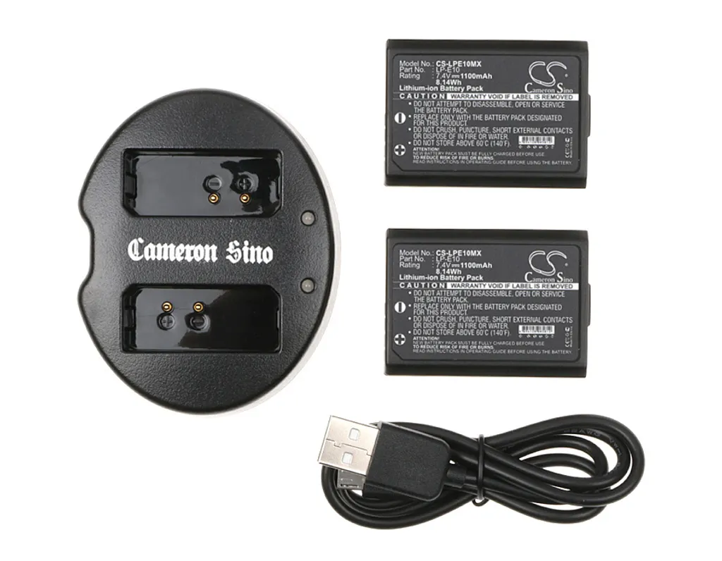 Batterie Haute Capacité compatible Canon EOS 1200D remplace LC-E10E