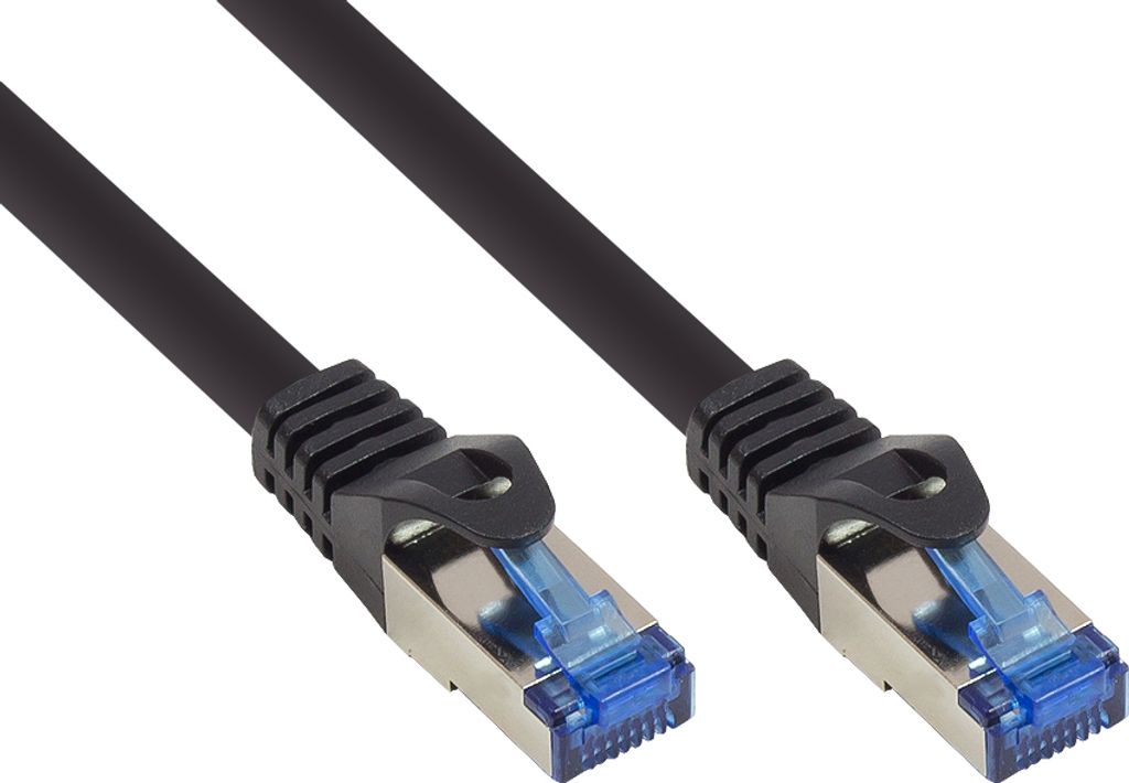 RNS Patchkabel SmartFLEX, Cat.6A, S/FTP, PiMF, halogenfrei, 500MHz, schwarz, 5m, Good Connections