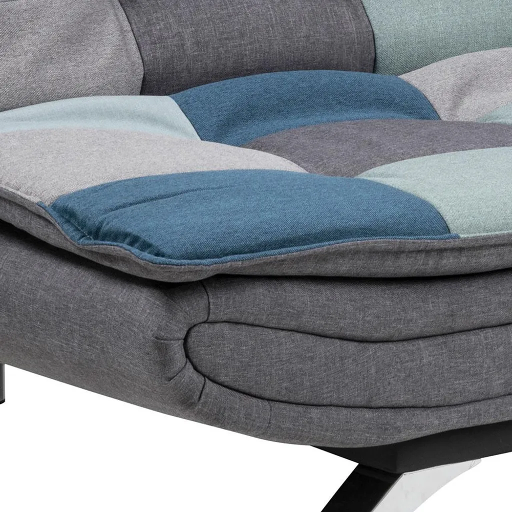 Canapé-lit patchwork multicolore Faith : canapé convertible de design