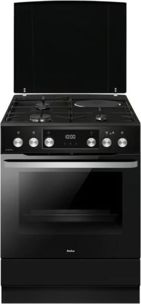 Cuisinière mixte 77l 4 feux noir - Amica - ACM7037RN - Image du produit 
