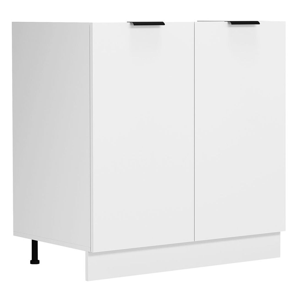 VCM Spülunterschrank | Maße ca. H. 82 x B. 80 x. T. 46 cm | Unterschrank mit zwei Drehtüren | Küchenmöbel – Fasola