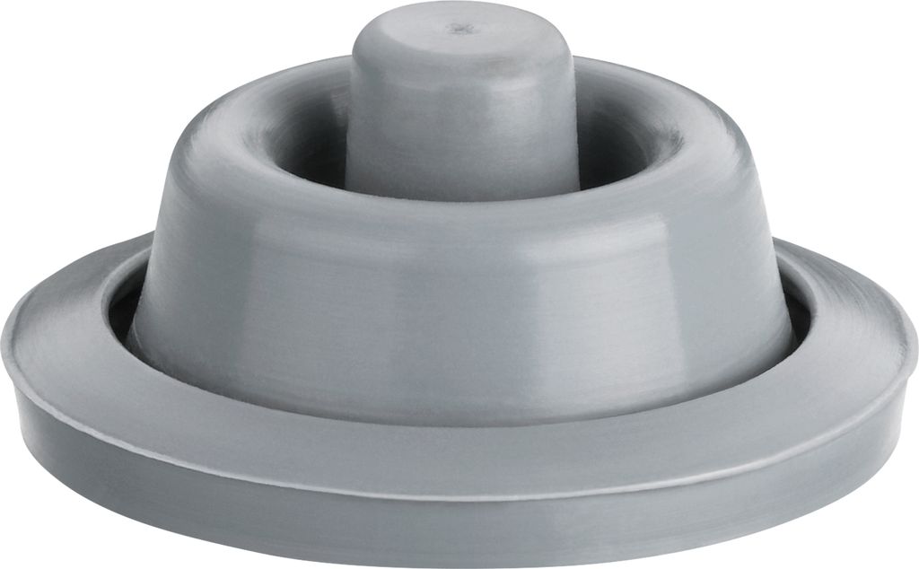 A gray rubber seal or gasket.