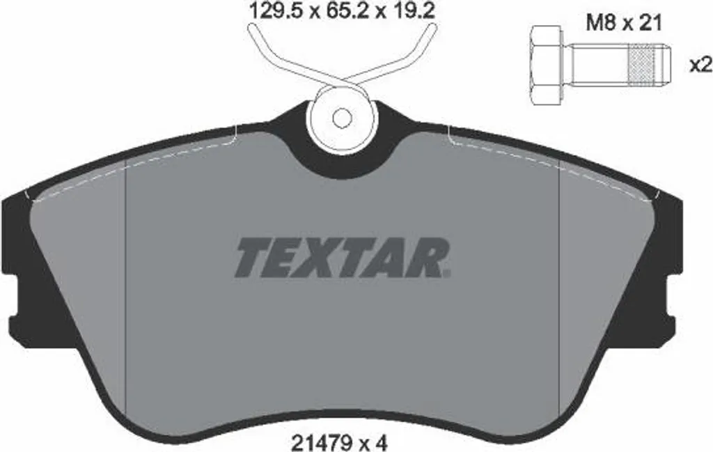 Plaquettes de Frein Avant pour Transporter IV et California T4 Textar