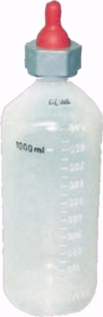 Milchflasche für Lämmer 1000ml 1 Liter mit Lämmer Sauger