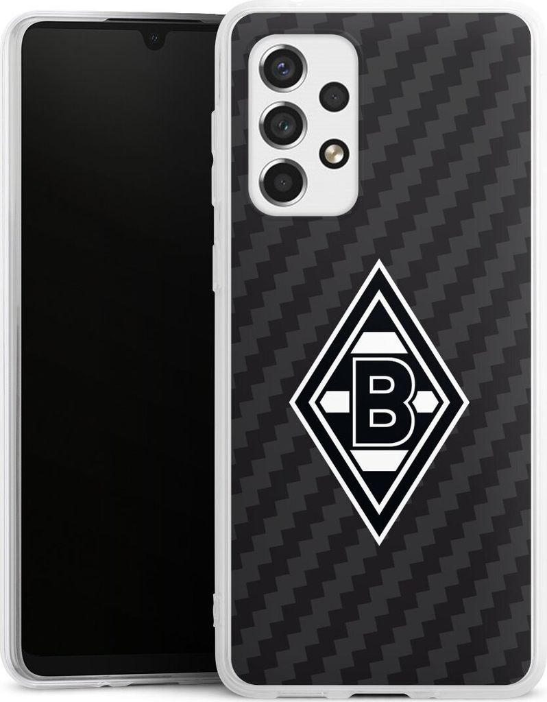 DeinDesign Handyhülle für Samsung Galaxy A33 5G Silikon Hülle Case Smartphone Schutzhülle Borussia Mönchengladbach Carbon Gladbach