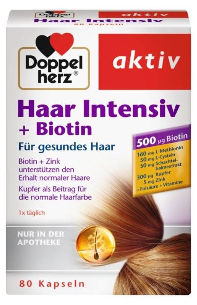 Doppelherz Capelli Intensivi + Capsule di Biotina per Immagine del prodotto 