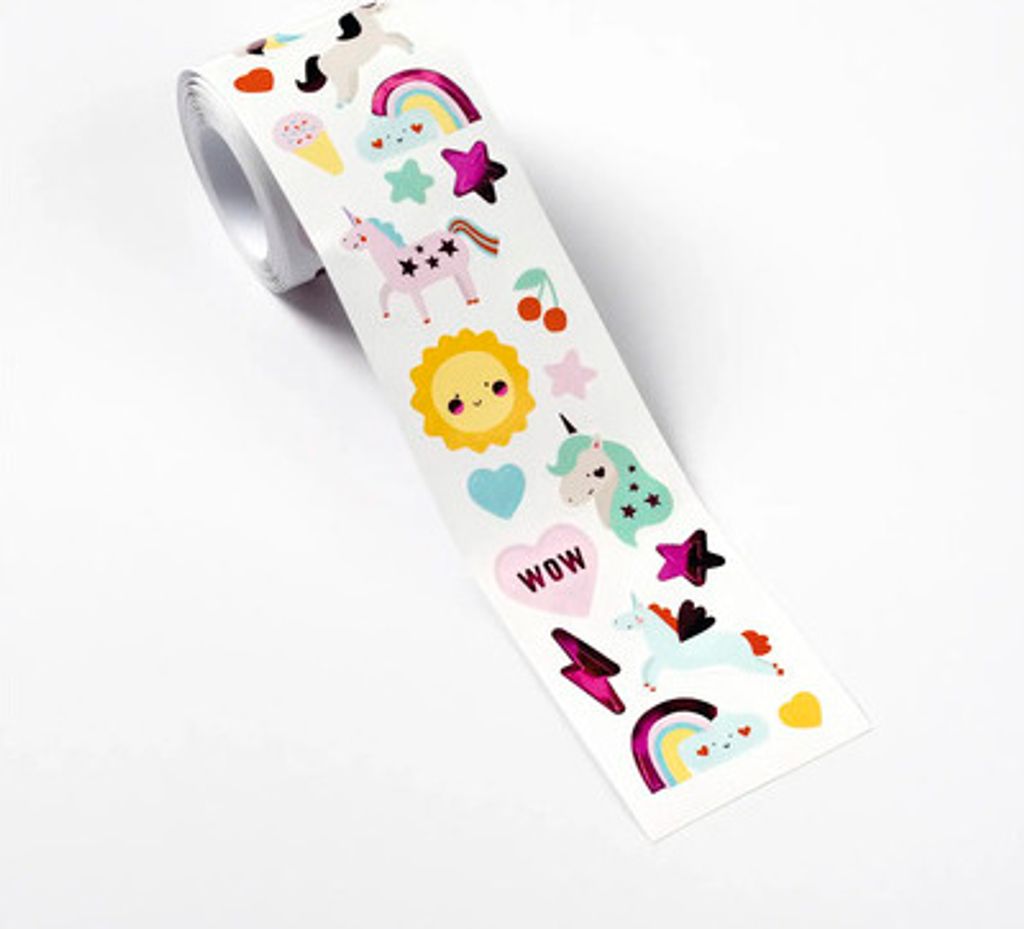 Stickerrolle Unicorn 4 m 352 Teile Produktbild 