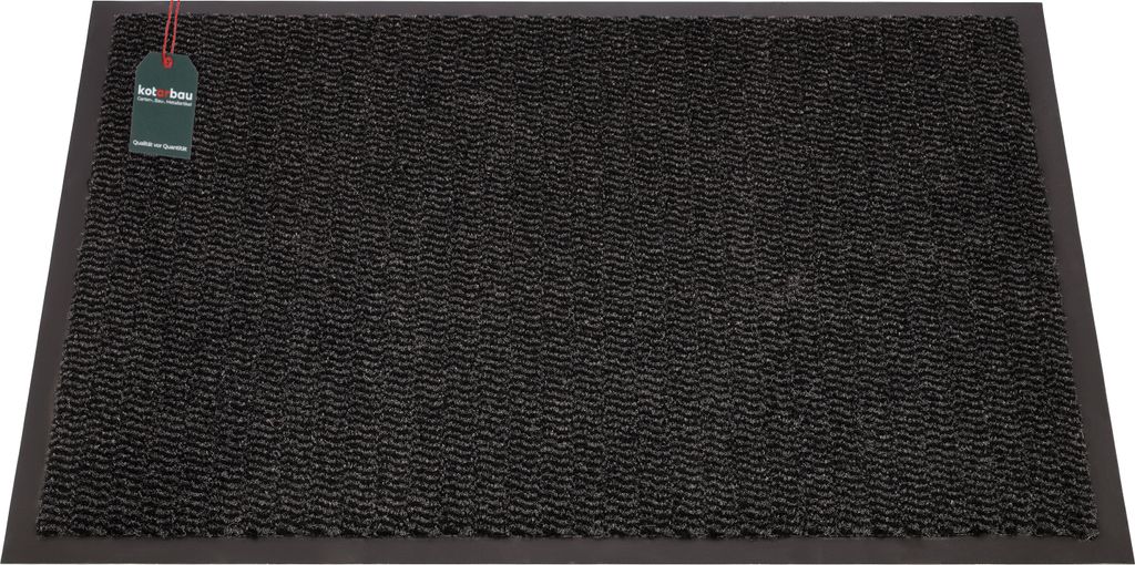 KOTARBAU Clin Anti-Rutsch-Fussmatte Schmutzfangmatte Sauberlaufmatte Anthrazit Groß 60x80 cm