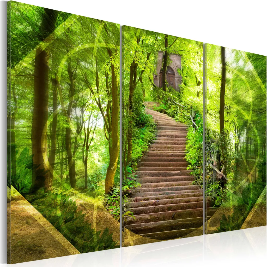Murale Moderno Natura 120x80 | 3 Pezzi Arte Rilassante su Tela