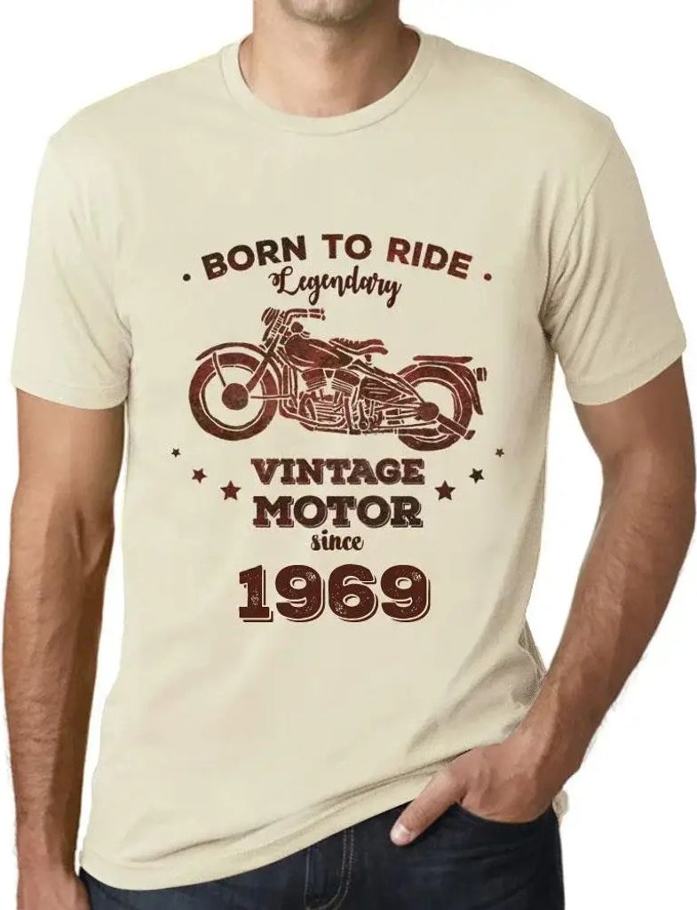 Herren Grafik T-Shirt Geboren, um ein legendäres Motorrad zu fahren, seit 1969 – Born to Ride Legendary Motor Since 1969 – Geschenk 55. Geburt...
