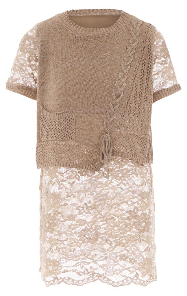 LYNNEA damen strickpullover - Beige, XS/S
