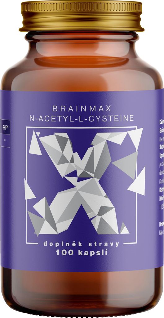 BrainMax N-Acétyl-L-Cystéine, NAC, 950 mg, 100 gélules Image du produit 