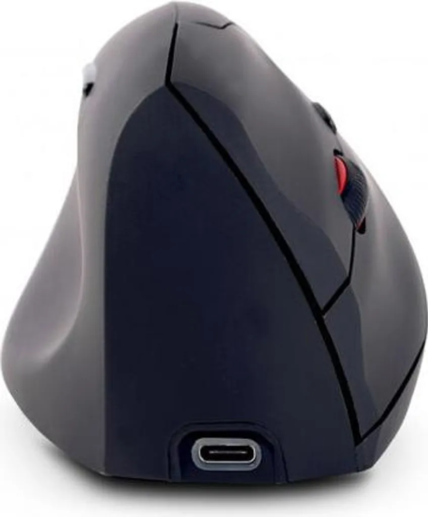 Souris sans fil Gaucher Ergonomique Urban Factory Noire pour Bureau