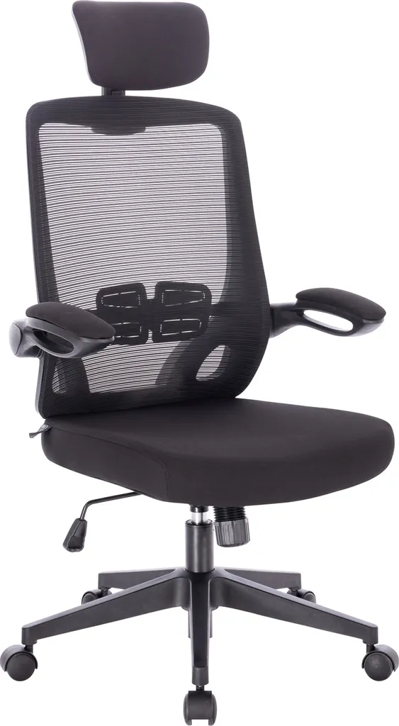 Siège de bureau réglable SVITA SAM avec assise rembourrée et roulettes