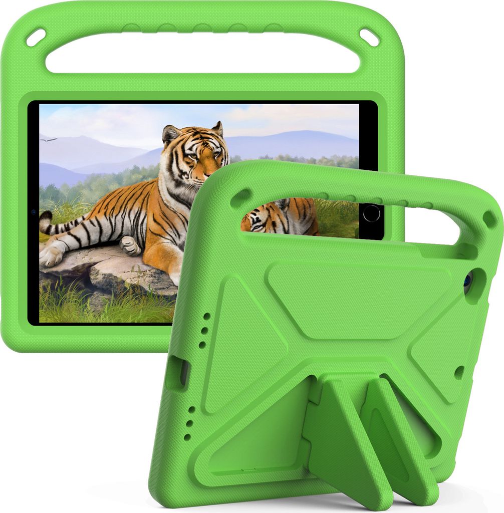 Hülle für iPad Mini 1/2/3/4/5, Leichte Stoßfeste Eva Kinder Schutzhülle mit Griff und Faltbarem Ständer Grün