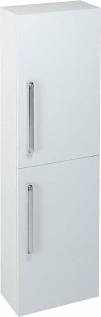 THEIA Hochschrank 40x138x20cm, 2x Tür, links/rechts, weiß