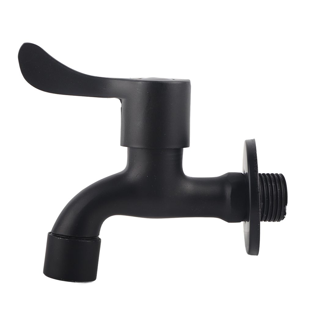 Rubinetto a parete in acciaio inox 304 nero, rubinetto da Immagine del prodotto 