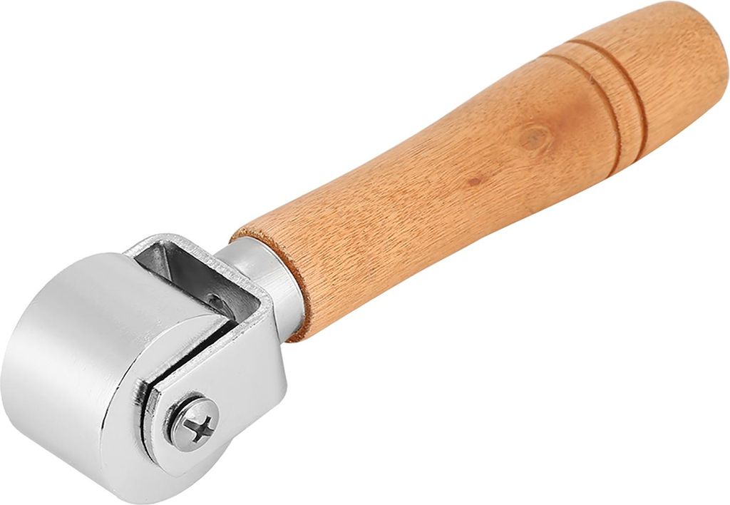 Handgefertigtes Holzgriff mit Kohlenstoffstahl Leder Rolling Craft Roller Tool (2,6 cm)
