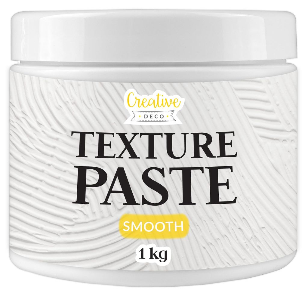 Creative Deco Structuurpasta met Gladde 1 kg, Witte Productafbeelding 