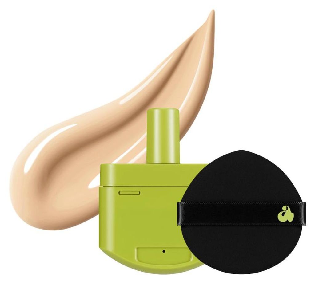 UNLEASHIA – Satin Wear Healthy-Green Cushion Re-Feel 20N Apricot SPF30 PA++, 15 g – Nachfüllpackung für Cushion-Foundation