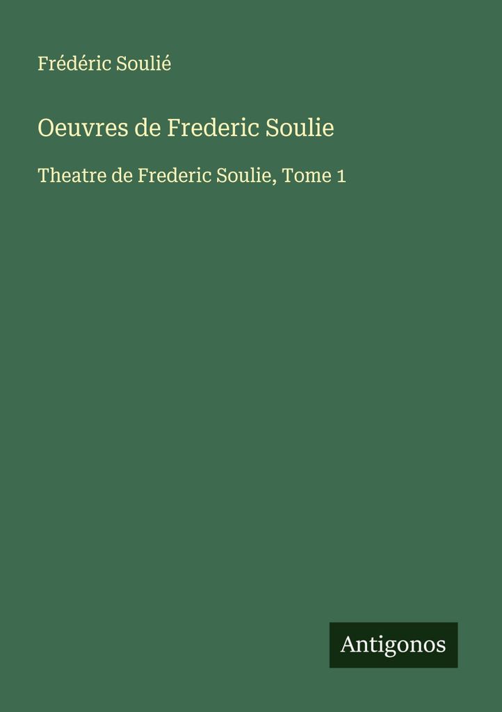 Werke von Frederic Soulie