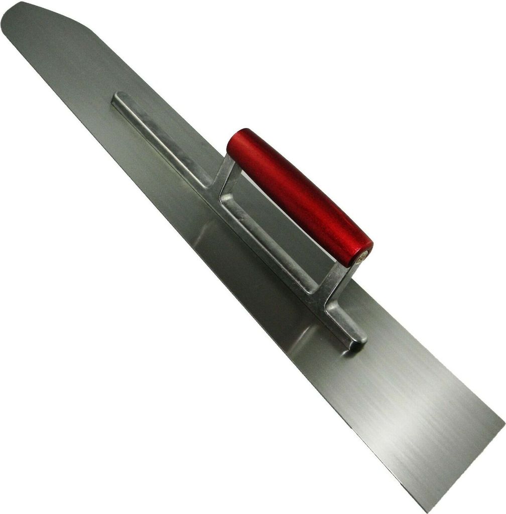 Bodenlegerkelle Estrichkelle Glättekelle Spitzförmig Steinholzglätte Größe 295 x 90mm