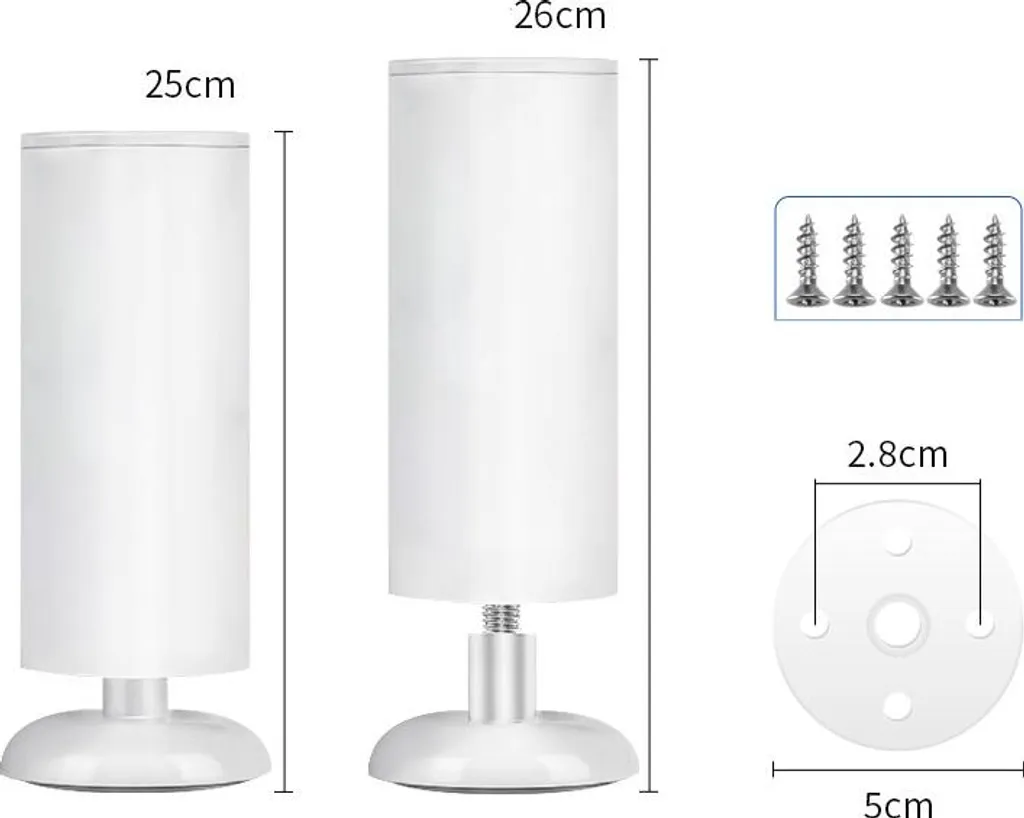 Rinnova il tuo Living: Set 4 Gambe Tavolo Bianche 25cm INF