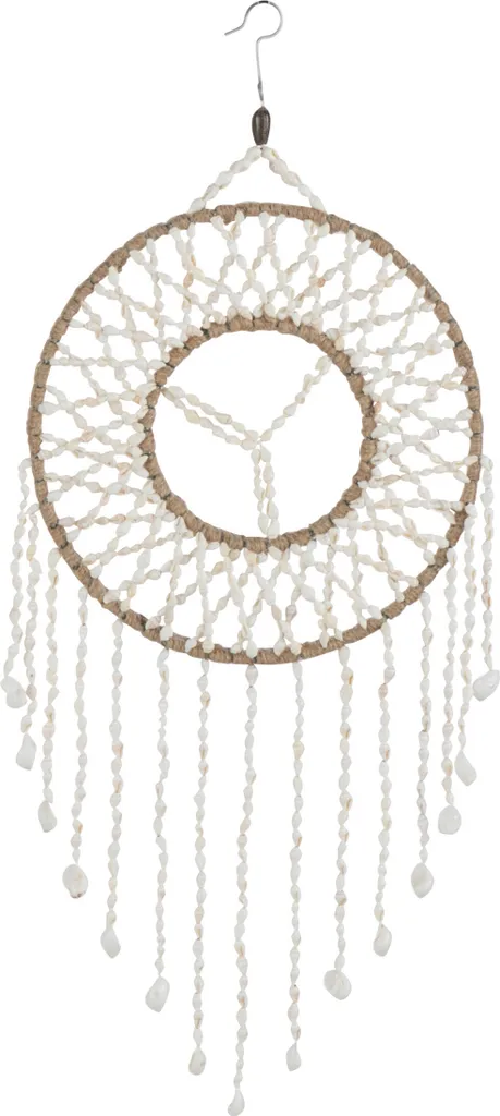 Attrape-rêves Géant Mandala Blanc Décoration Murale Style Bohème