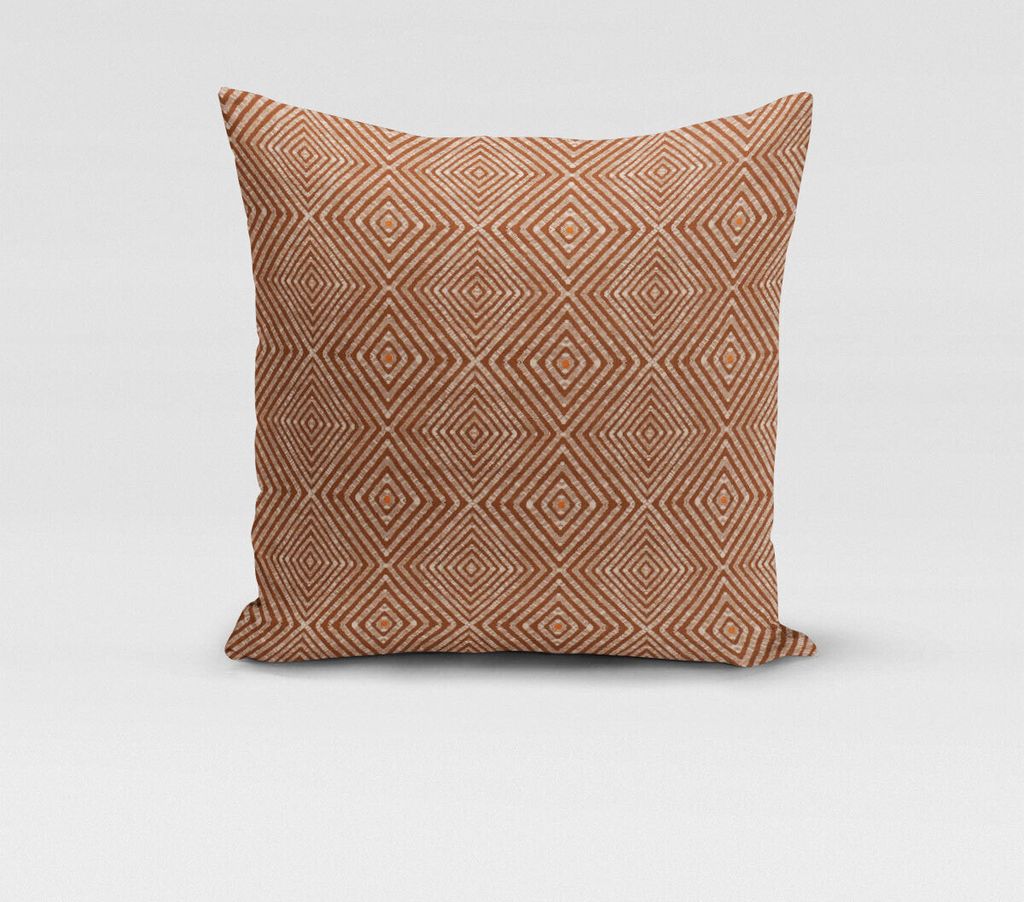 SCHÖNER LEBEN. Kissenhülle Ethnic Diamond Raute Ethno natur braun Größe 40x40cm (HxB) 40x40cm (HxB) Größe