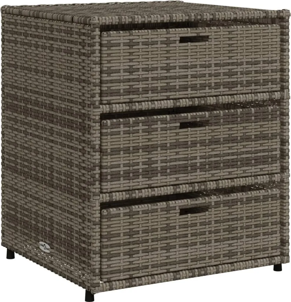 Poltrona Giardino vidaXL Poly Rattan Grigio 55cm | Outdoor Design