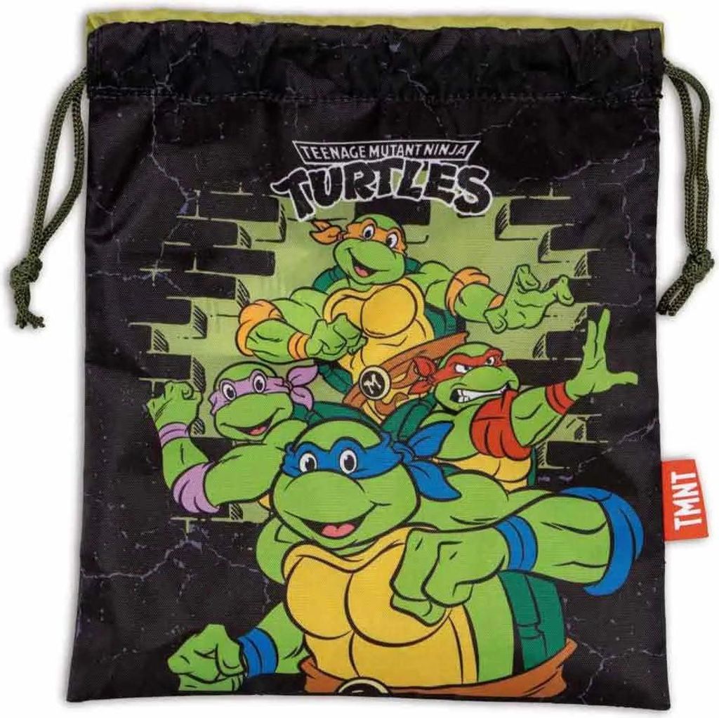 Tortugas Ninja 26.5x21.5 Cm Turnbeutel Schwarz Schwarz One Size