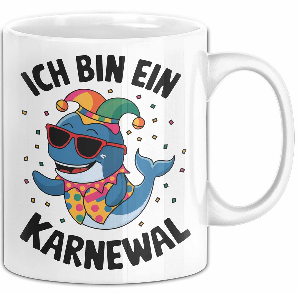 Kölner Karneval Tasse Geschenk Ich bin Karneval Fan (Weiß)