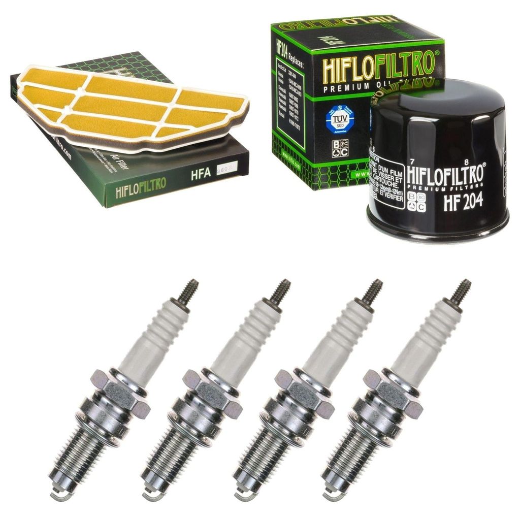 Service-Kit für Kawasaki ZX-6R 600 J Ninja 2000-2002 Filter Zündkerzen von pamoto - Neu
