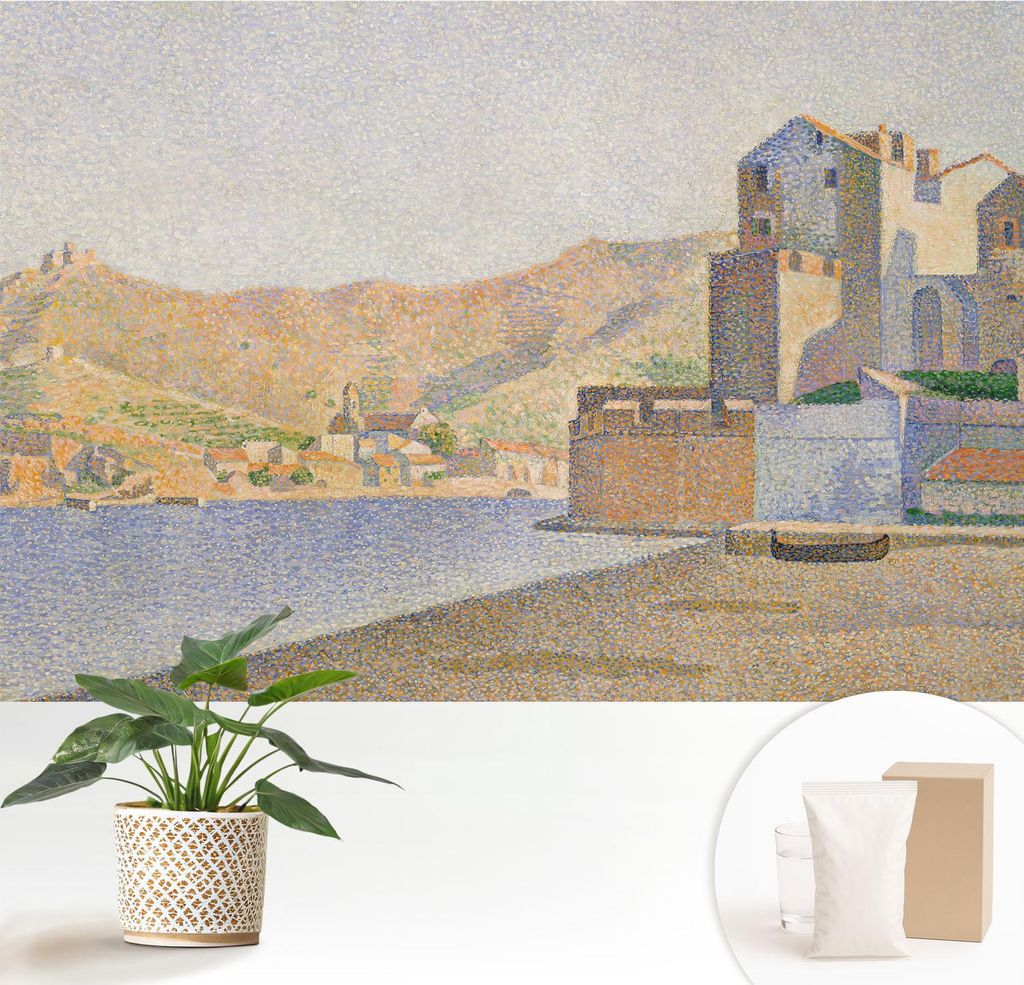 Fototapete - 152x104 cm - Tapete - Wandtapete - Wandbilder - Dekofolie - Tapete Folie - Wand - Dekoration - Wohnzimmer - Sommerhafen