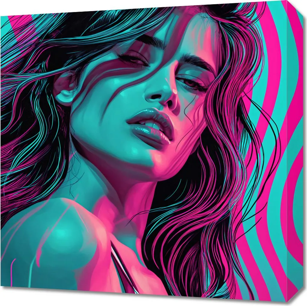 Quadro Luminoso Neon Vista 50x50 | Elemento d'Arredo Luxury Chic
