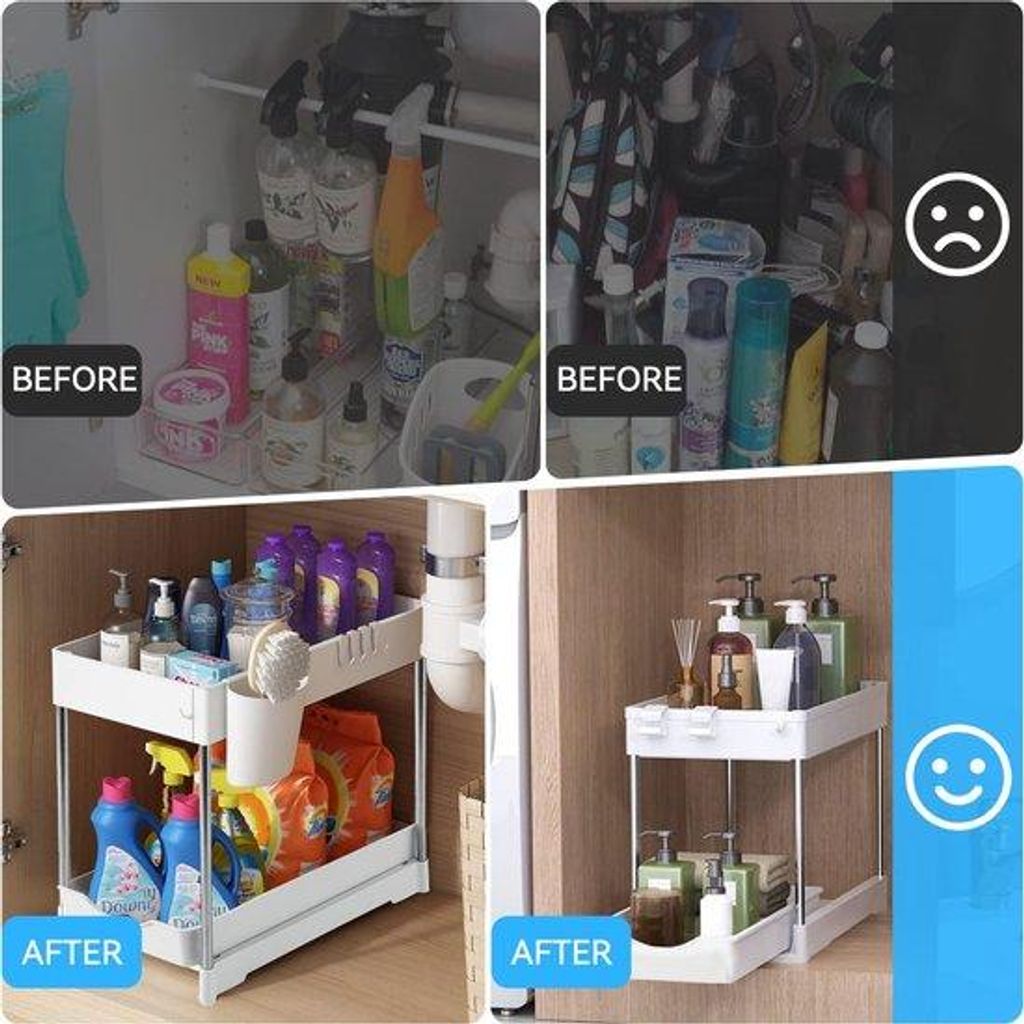 unter-schrank-Organizer, ausziehbar, für den Bereich unter der Spüle