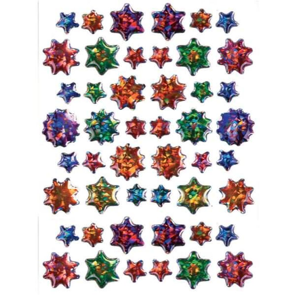 Sticker 75x100mm Glossy 1 Bogen Motiv Sterne