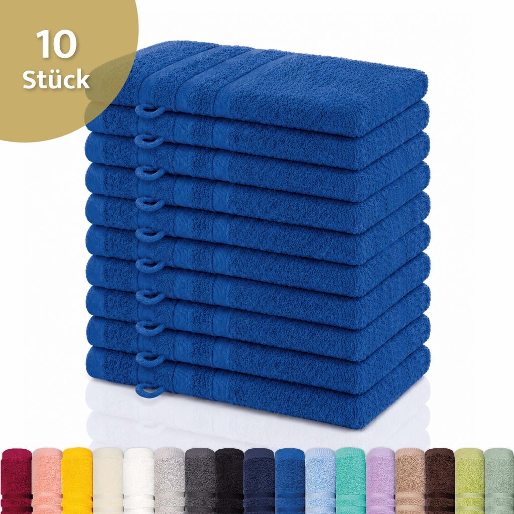 Lavea® 10er Set Waschhandschuh 15x21 cm – Waschhandschuhe Produktbild 