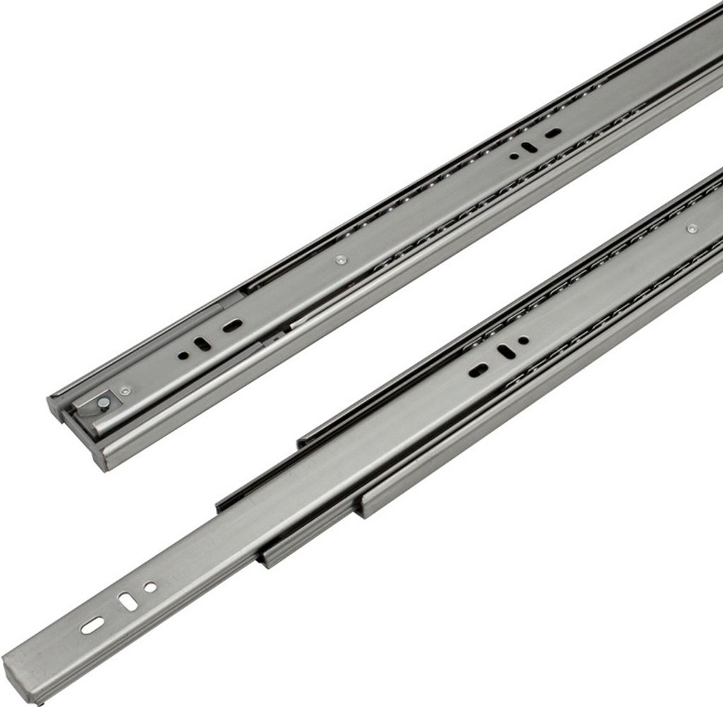 Jopassy Schubladenschienen Vollauszug 45mm Schwerlastauszug Teleskopauszug Kugelführung 500mm 10 Stück