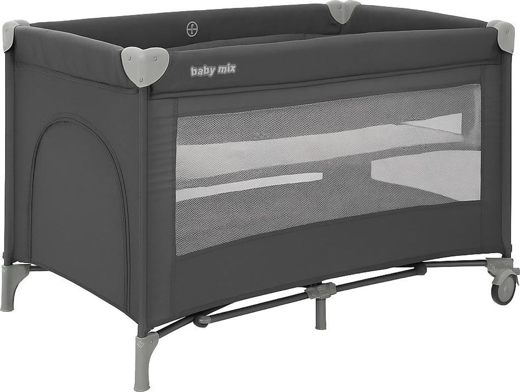 Reisebett mit Lift Baby Mix grau Produktbild 