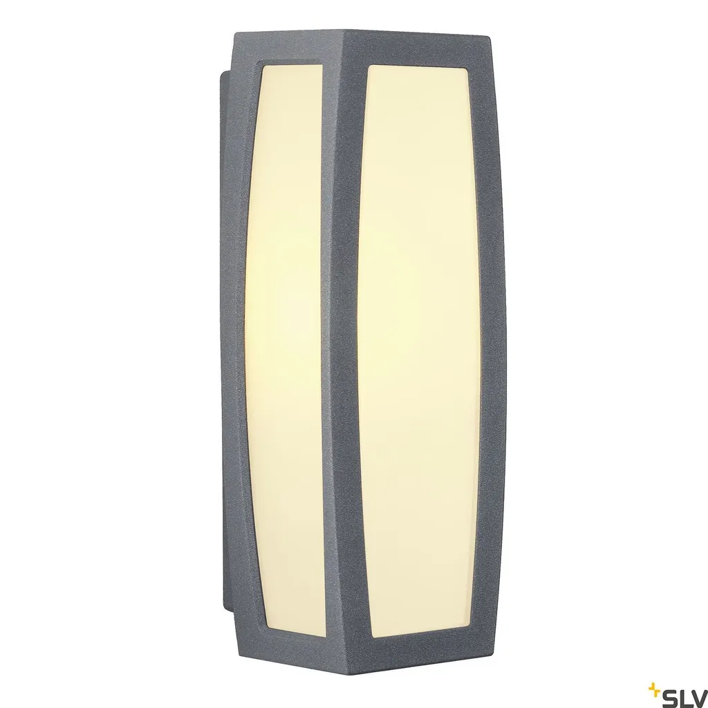 SLV Meridian 230045 Outdoor wall light Energy-saving bulb, LED (monochrome) E-27 20 W Anthracite