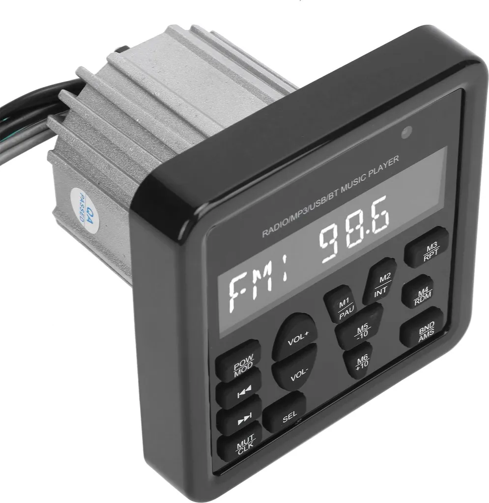 Lecteur MP3 Étanche IP66 : Finis les Problèmes d'Humidité sur votre Bateau