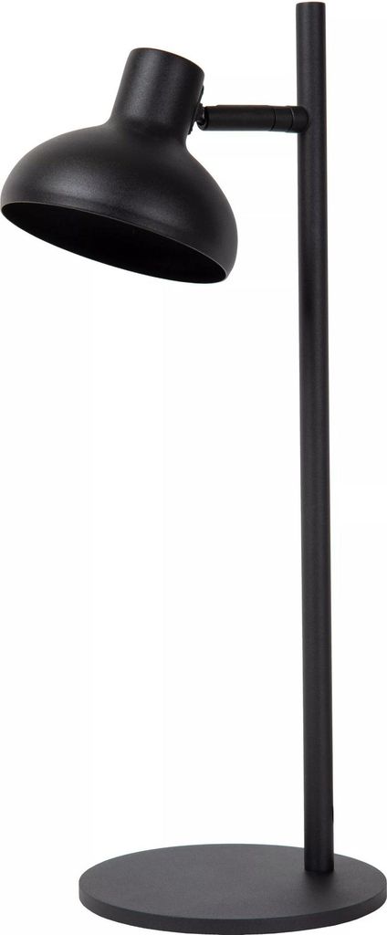 Schreibtischlampe Schwarz Metall GU10 verstellbar 46,7 cm Arbeitsplatz Beleuchtung Tischleuchte Büro