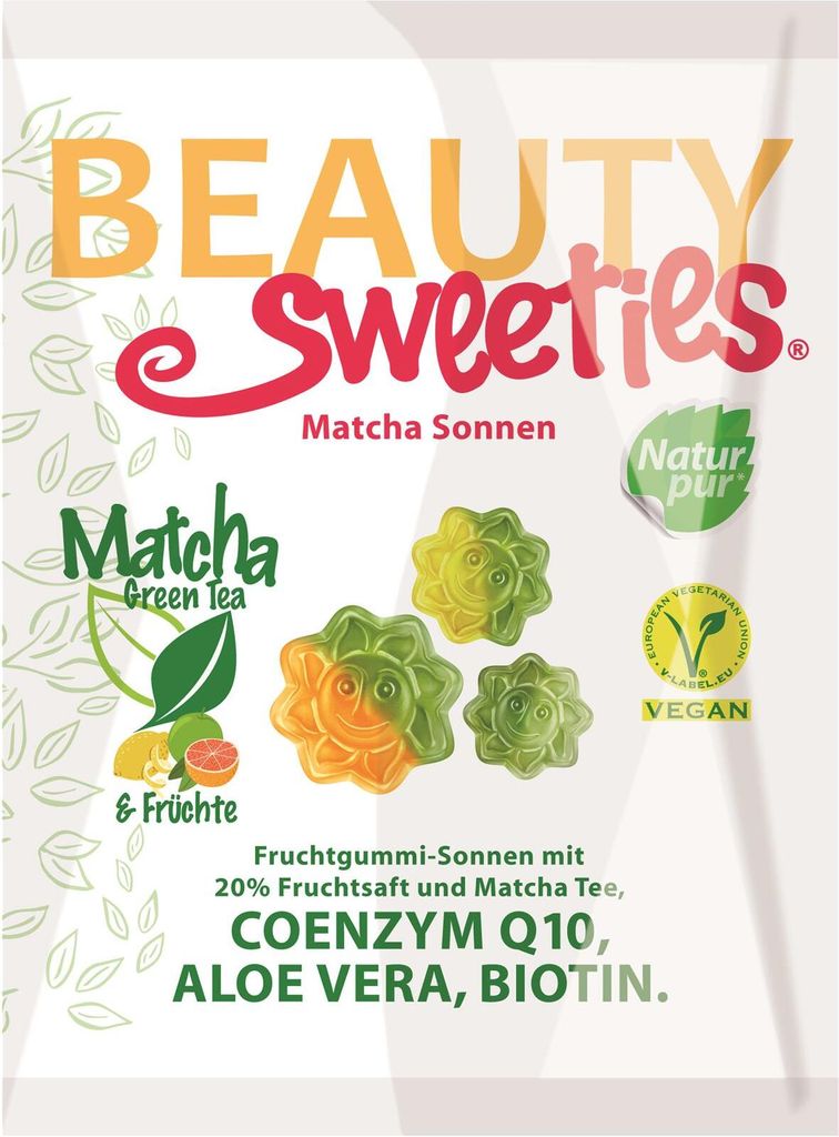 BeautySweeties Matcha Sonnen mit Fruchtsaft und Matcha Tee 125g