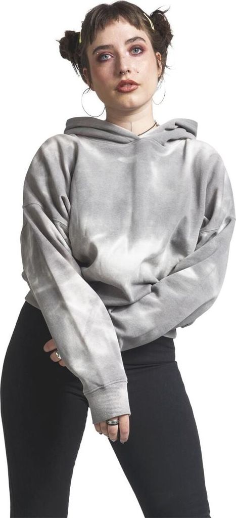 RED by EMP Damen grauer basic Kapuzenpullover XL