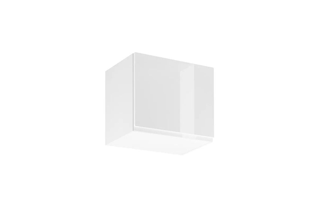 Hängeschrank 50 cm Küchemöbel Küchenschrank,Aspen G50K Weiß Hochglanz