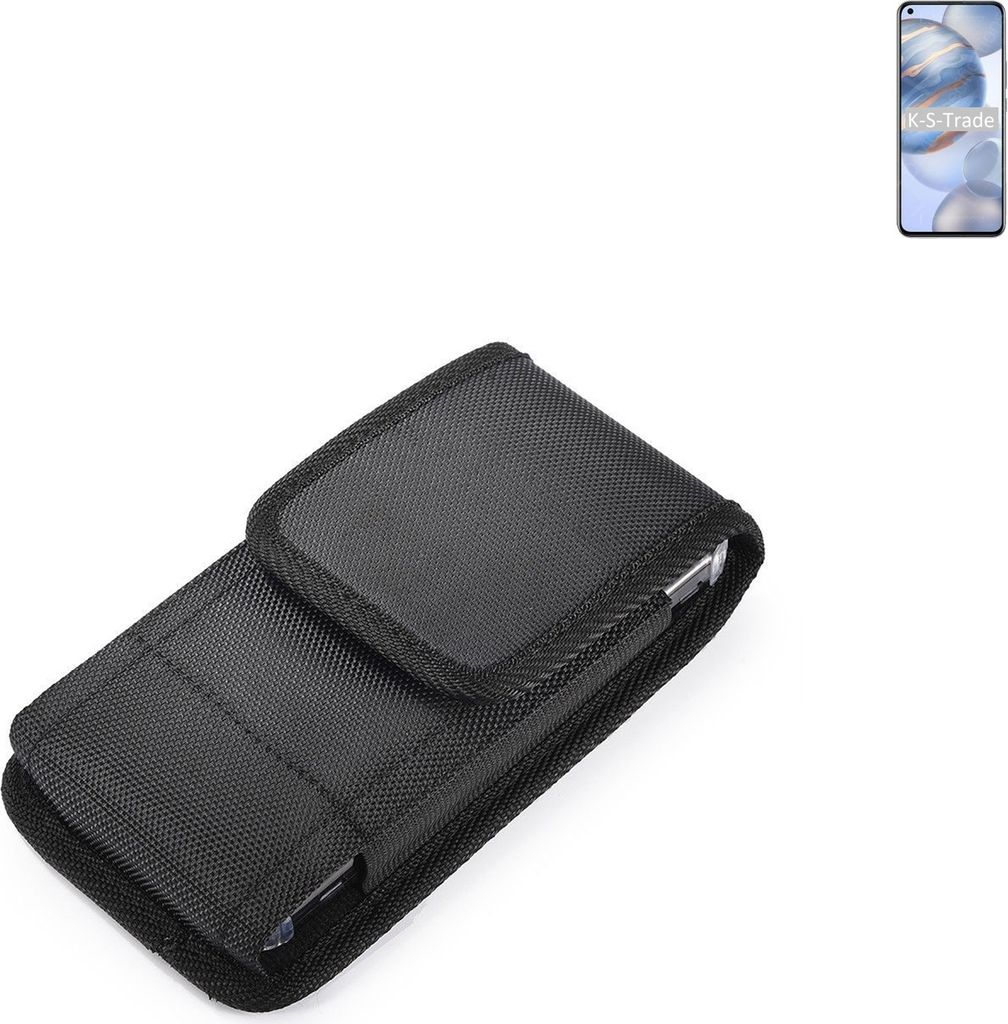 Holster Gürteltasche kompatibel mit Huawei Honor 30 Holster Gürtel Tasche wasserabweisend Handy Hülle Schutz Hülle Outdoor schwarz K-S-Trade