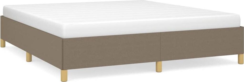 vidaXL Boxspringbettgestell Taupe 180x200 cm Stoff